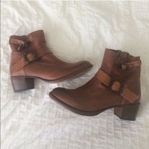 Dolce Vita Cognac Leather Booties