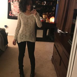 Cream Knitted Sweater