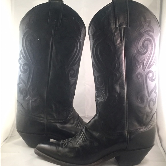 Justin Cowboy boots Black