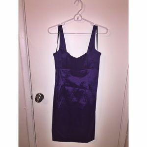 Calvin Klein Purple Satin Dress