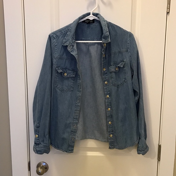 Forever 21 chambray/denim button down
