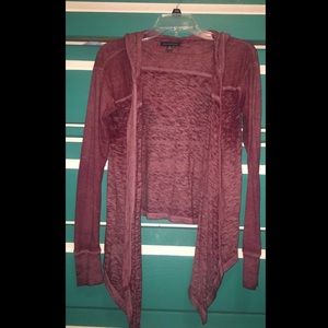 Burgundy American Eagle Cardigan