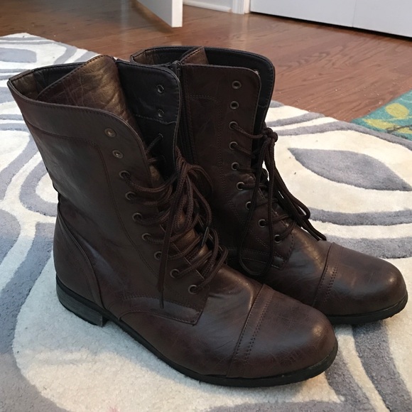 Leather Combat Boots
