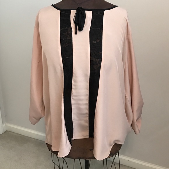 Beautiful Black lace inlay top