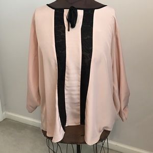 Beautiful Black lace inlay top