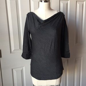 Icebreaker Willow merino wool tee, gray, small