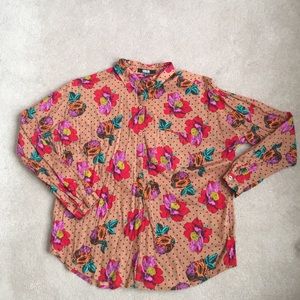 ASOS Floral and Dot Button Down