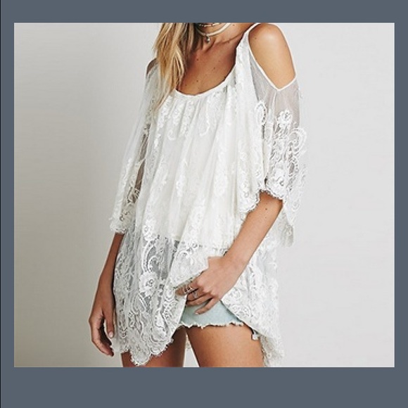 NWT white lace tunic or cover-up (1M LEFT!) - Picture 2 of 3