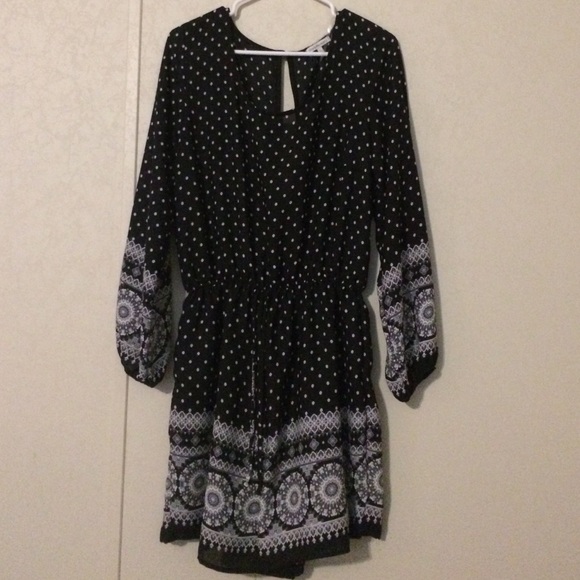 A blouse with shorts attached