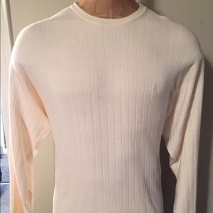 White Nautica sweater