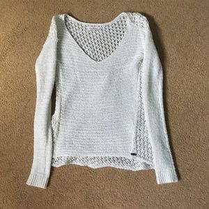 abercrombie white sweater