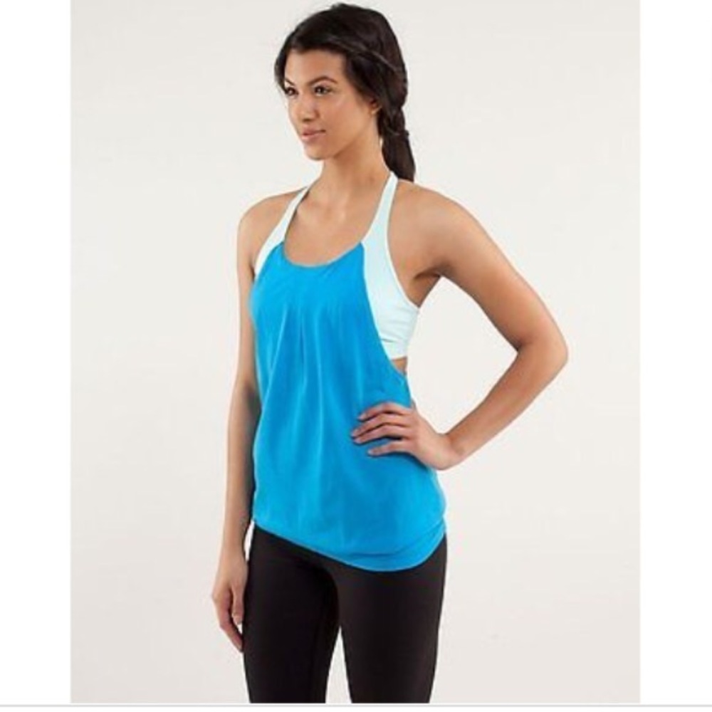 Practice freely tank Lululemon blue and aqua