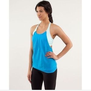 Practice freely tank Lululemon blue and aqua