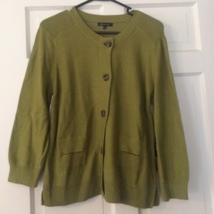 Anne Klein Olive Green Cardigan