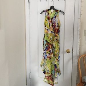 Floral pattern high-low dress