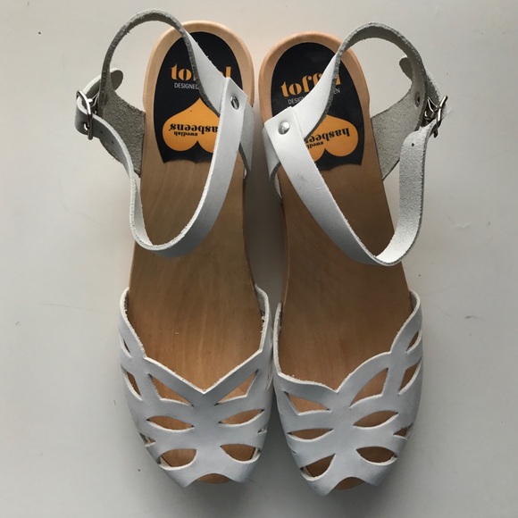 NEW Sweetish Hasbeens blue ornament flat Sandals