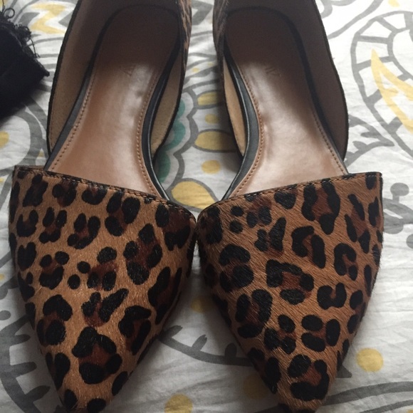 Zoe Calf Hair D'Orsay Flats