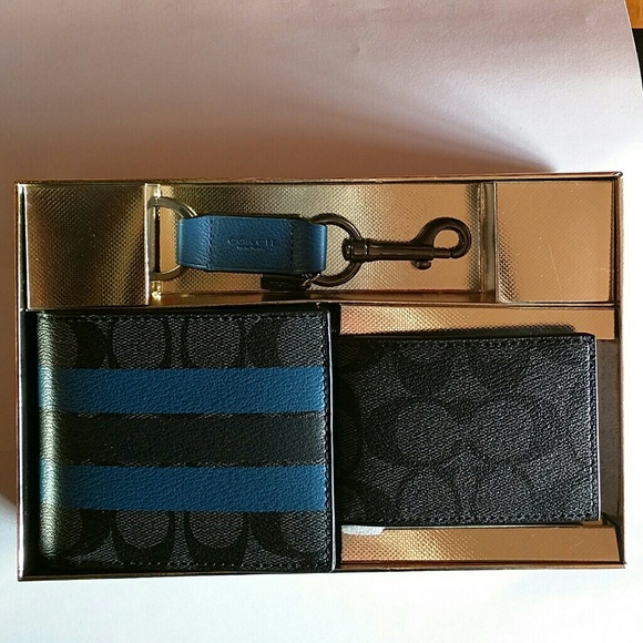 Coach Other - Coach Men's 3 in1 Wallet Gift Set Box