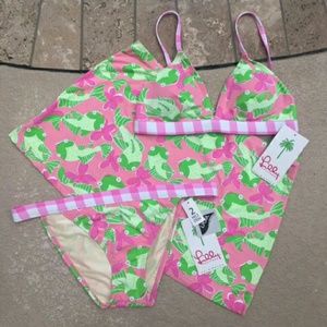 Lilly Pulitzer "Be Coy"  bikini and skirt