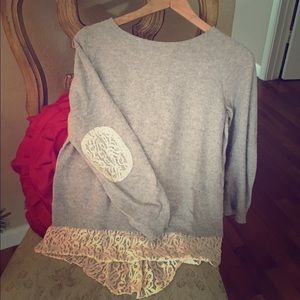 Anthropologie Angel of the North gray sweater