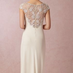New BHLDN Avalon beaded silk wedding dress. Sz 10