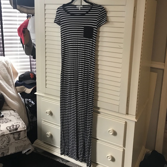 Striped T Shirt Maxi Dress - Picture 2 of 2