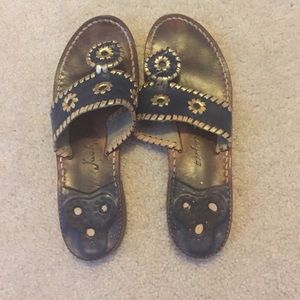 Navy blue and gold Jack Rogers PRICE FIRM