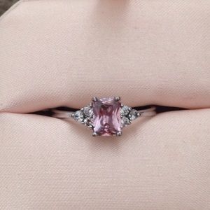 Pink gemstone ring
