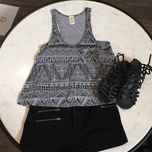 Grey Aztec Print Billabong Tank