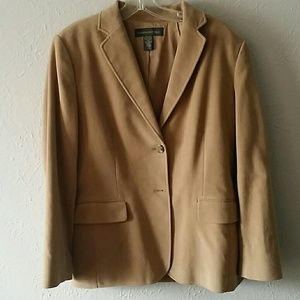 Suede Tan Blazer from Banana Republic Size 14