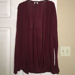 Old Navy XL maroon Cardigan