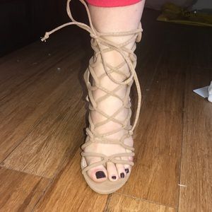 lace up heels
