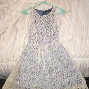 White and blue dress from Costa Blanca Collection