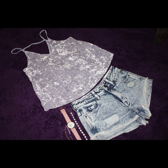 *SOLD* Lavender Velvet AEO Top