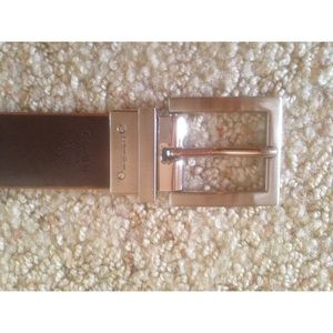 Calvin Klein Reversible Belt with Silver Buckle