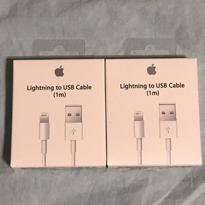 2x Apple iPhone charger