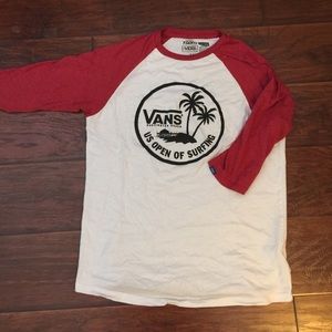 Vans U.S open long sleeved baseball tee