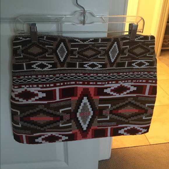 Zara printed mini skirt