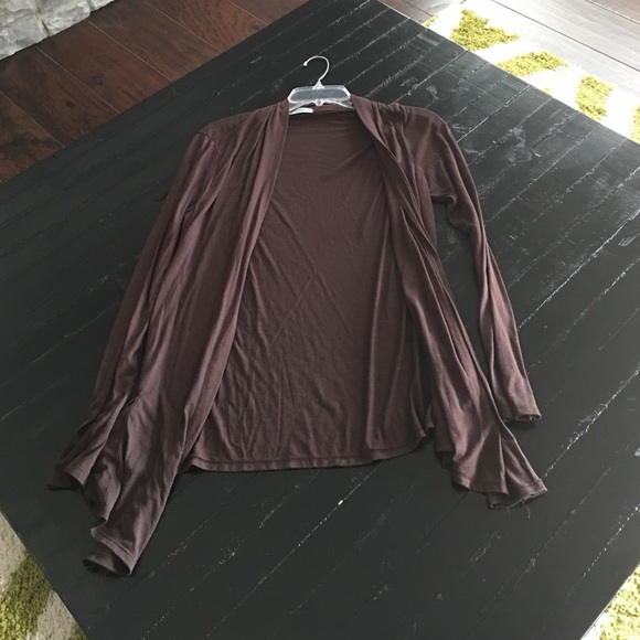 Brown long sleeve cardigan