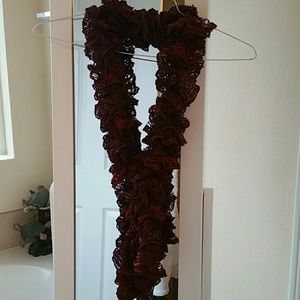 Hand crocheted scarf