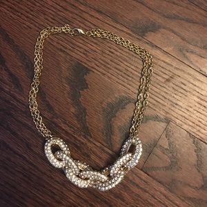 Gold statement necklace