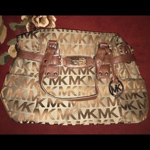 Two Strapped MK Michael Kors Brown Purse