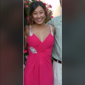 Pink Faviana Couture Brand Prom Dress