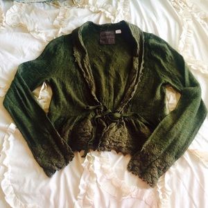 Anthropologie Guinevere Cropped Sweater