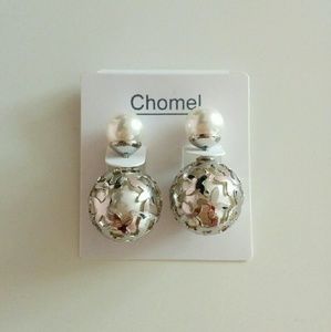 Double stud earrings