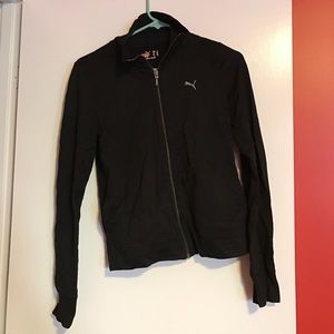 Black Puma Zip Up Track Jacket