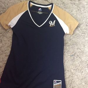Milwaukee brewer jersey shirt