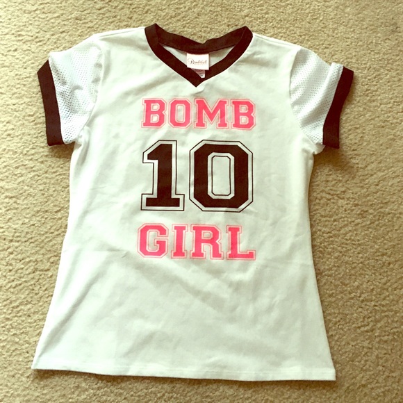 Bombshell Sportswear Sexy SZMed T White/Black/Pink