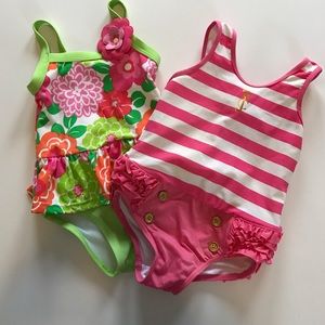 2 swimsuits. 1 juicy couture and 1 Gymboree
