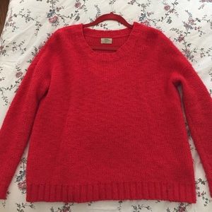 Madewell red sweater